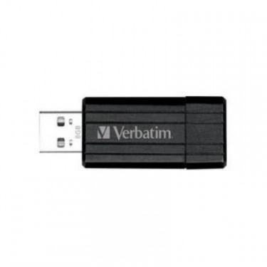 USB флеш накопичувач 8Gb Store'n'Go PinStripe black Verbatim (49062)