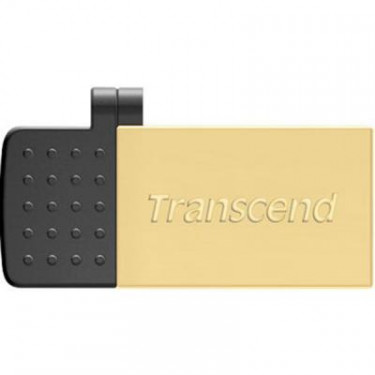 USB флеш накопичувач Transcend 32GB On-The-Go Gold USB 2.0 (TS32GJF380G)