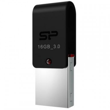 USB флеш накопичувач Silicon Power 16GB Mobile X31 OTG USB 3.0 (SP016GBUF3X31V1K)