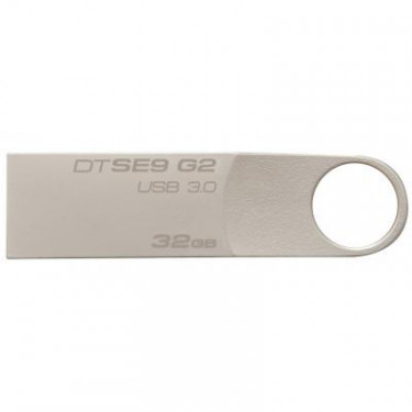 USB флеш накопичувач Kingston 32GB DataTraveler SE9 G2 Metal Silver USB 3.0 (DTSE9G2/32GB)