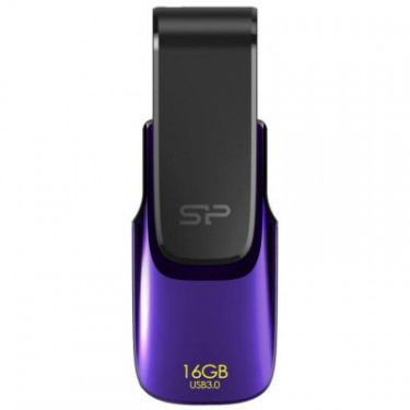 USB флеш накопичувач Silicon Power 16Gb Blaze B31 Purple USB 3.0 (SP016GBUF3B31V1U)