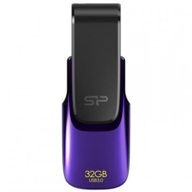 USB флеш накопичувач Silicon Power 32Gb Blaze B31 Purple USB 3.0 (SP032GBUF3B31V1U)