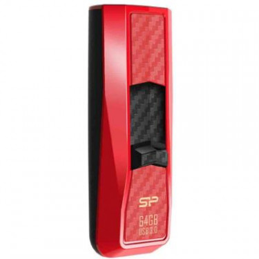 USB флеш накопичувач Silicon Power 64Gb Blaze B50 Red USB 3.0 (SP064GBUF3B50V1R)