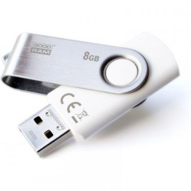 USB флеш накопичувач Goodram 8GB Twister White USB 2.0 (UTS2-0080W0R11)