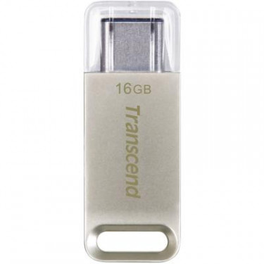 USB флеш накопичувач Transcend 16GB JetFlash 850 Metal USB 3.1 Type-C (TS16GJF850S)