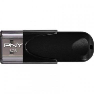 USB флеш накопичувач PNY flash 8GB Attache4 Black USB 2.0 (FD8GBATT4-EF)