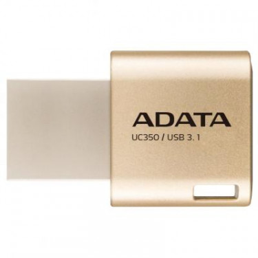USB флеш накопичувач ADATA 64GB UC350 Gold USB 3.1/Type-C (AUC350-64G-CGD)