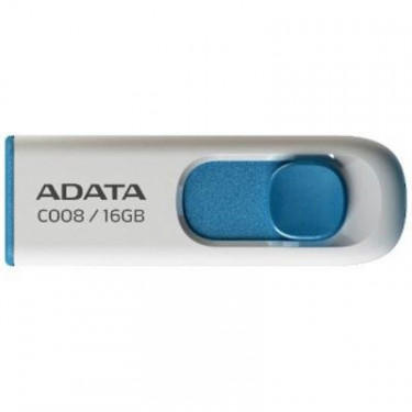 USB флеш накопичувач ADATA 16GB C008 White USB 2.0 (AC008-16G-RWE)