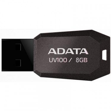 USB флеш накопичувач ADATA 8GB DashDrive UV100 Black USB 2.0 (AUV100-8G-RBK)