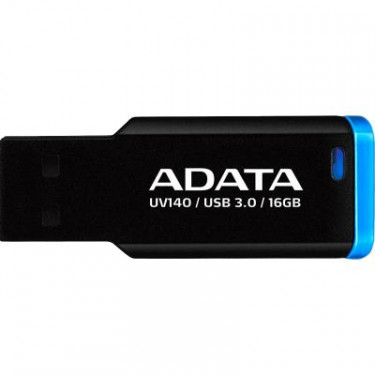 USB флеш накопичувач ADATA 16GB UV140 Black+Blue USB 3.0 (AUV140-16G-RBE)