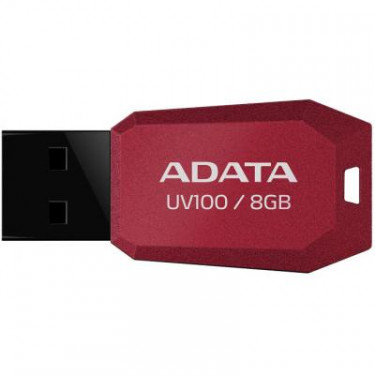 USB флеш накопичувач ADATA 8GB DashDrive UV100 Red USB 2.0 (AUV100-8G-RRD)