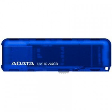 USB флеш накопичувач ADATA 32GB UV110 Blue USB 2.0 (AUV110-32G-RBL)
