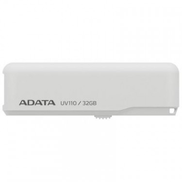 USB флеш накопичувач ADATA 32GB UV110 White USB 2.0 (AUV110-32G-RWH)
