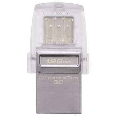 USB флеш накопичувач Kingston 128GB DataTraveler microDuo 3C USB 3.0/Type C (DTDUO3C/128GB)