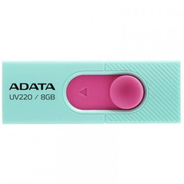 USB флеш накопичувач ADATA 8GB UV220 Green/Pink USB 2.0 (AUV220-8G-RGNPK)