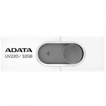 USB флеш накопичувач ADATA 32GB UV220 White/Gray USB 2.0 (AUV220-32G-RWHGY)