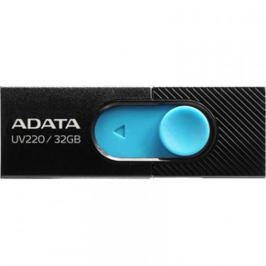 USB флеш накопичувач ADATA 32GB UV320 Black/Blue USB 3.1 (AUV320-32G-RBKBL)