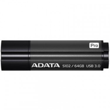 USB флеш накопичувач ADATA 64GB S102PRO Gray USB 3.1 (AS102P-64G-RGY)