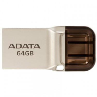 USB флеш накопичувач ADATA 64GB UC360 Golden USB 3.1 OTG (AUC360-64G-RGD)