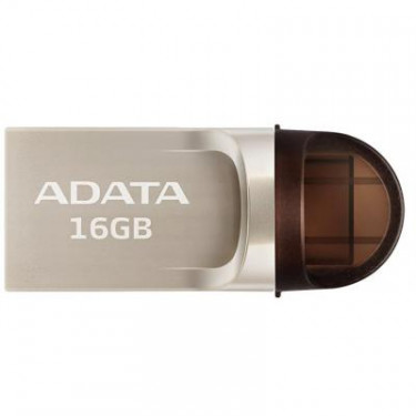 USB флеш накопичувач ADATA 16GB UC370 Golden USB 3.1 Type-C (AUC370-16G-RGD)