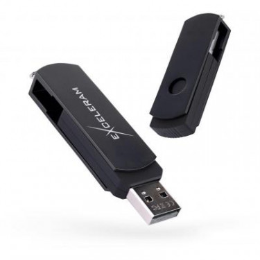 USB флеш накопичувач eXceleram 8GB P2 Series Black/Black USB 2.0 (EXP2U2BB08)