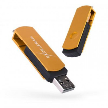 USB флеш накопичувач eXceleram 8GB P2 Series Gold/Black USB 2.0 (EXP2U2GOB08)