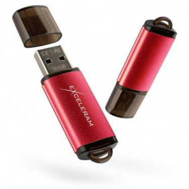 USB флеш накопичувач eXceleram 8GB A3 Series Red USB 2.0 (EXA3U2RE08)