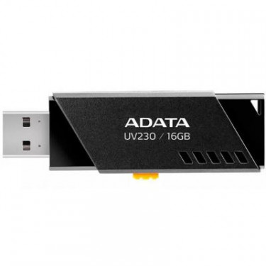 USB флеш накопичувач ADATA 16GB UV230 Black USB 2.0 (AUV230-16G-RBK)