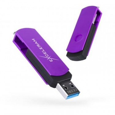 USB флеш накопичувач eXceleram 16GB P2 Series Grape/Black USB 3.1 Gen 1 (EXP2U3GPB16)