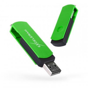 USB флеш накопичувач eXceleram 8GB P2 Series Green/Black USB 2.0 (EXP2U2GRB08)