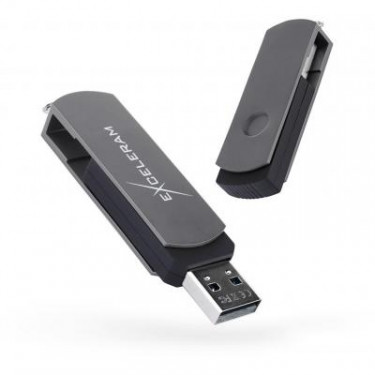 USB флеш накопичувач eXceleram 32GB P2 Series Gray/Black USB 2.0 (EXP2U2GB32)