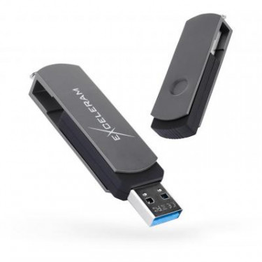 USB флеш накопичувач eXceleram 16GB P2 Series Gray/Black USB 3.1 Gen 1 (EXP2U3GB16)