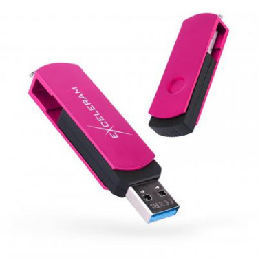 USB флеш накопичувач eXceleram 32GB P2 Series Rose/Black USB 3.1 Gen 1 (EXP2U3ROB32)