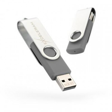 USB флеш накопичувач eXceleram 32GB P1 Series Silver/Gray USB 2.0 (EXP1U2SIG32)
