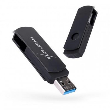 USB флеш накопичувач eXceleram 128GB P2 Series Black/Black USB 3.1 Gen 1 (EXP2U3BB128)