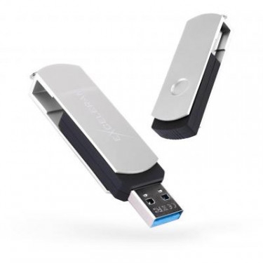 USB флеш накопичувач eXceleram 128GB P2 Series Silver/Black USB 3.1 Gen 1 (EXP2U3SIB128)
