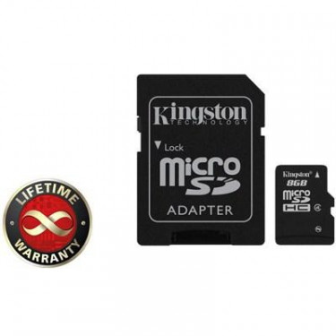 Карта пам'яті Kingston 8Gb microSDHC class 4 (SDC4/8GB)