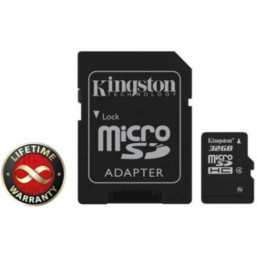 Карта пам'яті Kingston 32Gb microSDHC class 4 (SDC4/32GB)