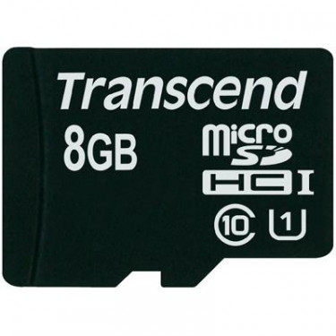 Карта пам'яті Transcend 8Gb microSDHC class 10 (TS8GUSDCU1)