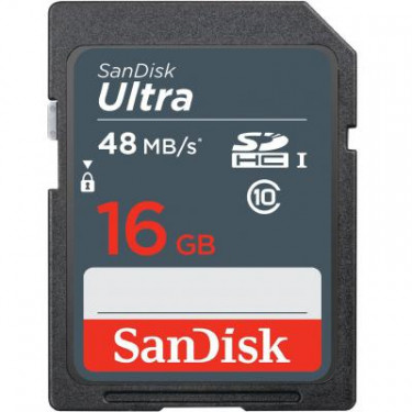 Карта пам'яті SanDisk 16GB SDHC Class 10 UHS-I (SDSDUNB-016G-GN3IN)