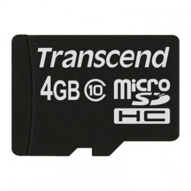 Карта пам'яті Transcend 4GB microSDHC class 10 (TS4GUSDC10)