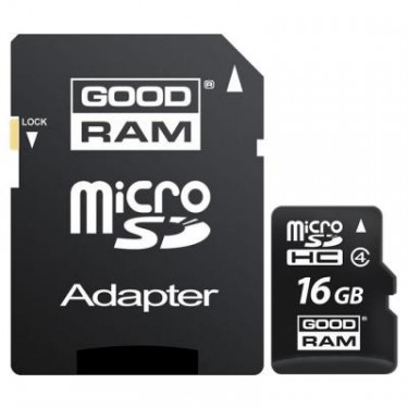 Карта пам'яті Goodram 16GB microSD class 4 (M40A-0160R11)