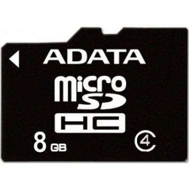 Карта пам'яті ADATA 8GB microSD class 4 (AUSDH8GCL4-R)