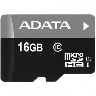 Карта пам'яті ADATA 16GB microSD class 10 UHS-I (AUSDH16GUICL10-R)
