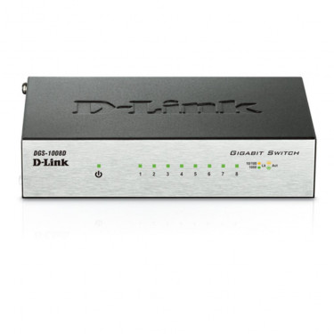 Комутатор мережевий D-Link DGS-1008D