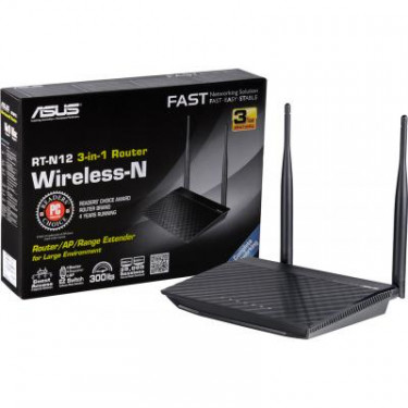 Маршрутизатор (router) ASUS RT-N12 D1 (RT-N12_D1)