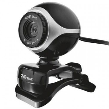 Веб-камера (webcam) Trust EXIS WEBCAM BLCK-SLVR (17003)