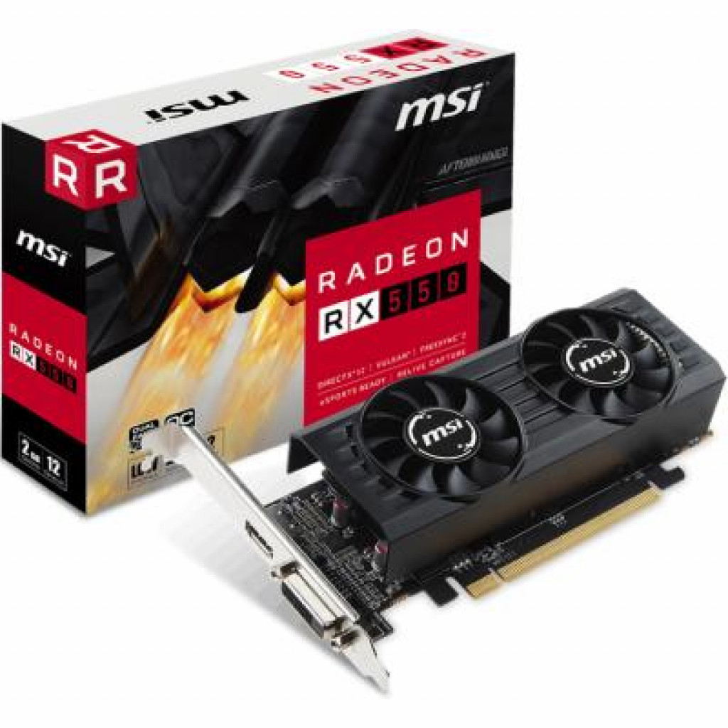 Видеокарта MSI Radeon RX 550 2048Mb LP OC (RX 550 2GT LP OC) купить в  Киеве, видеокарты в каталоге интернет магазина товаров для офиса prote.ua