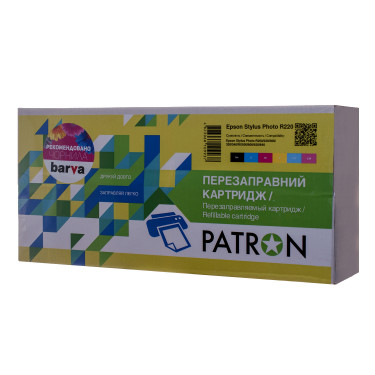 Картридж  ПЕРЕЗАПРАВНИЙ EPSON Stylus Photo R220 (Комплект 6 шт + чорнило) (PN-048-002) PATRON