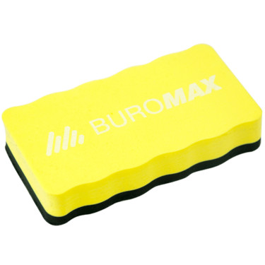 Губка для сухостиральних дошок з магнітом Buromax Жовта (BM.0074-08)